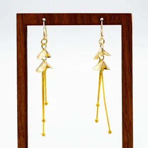 Anantara Ballerina Earrings - Sterling with gold pistils