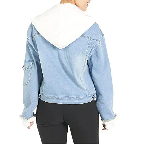 Coco   Carmen OMG XX-Large Light Denim and White Convertible Jacket