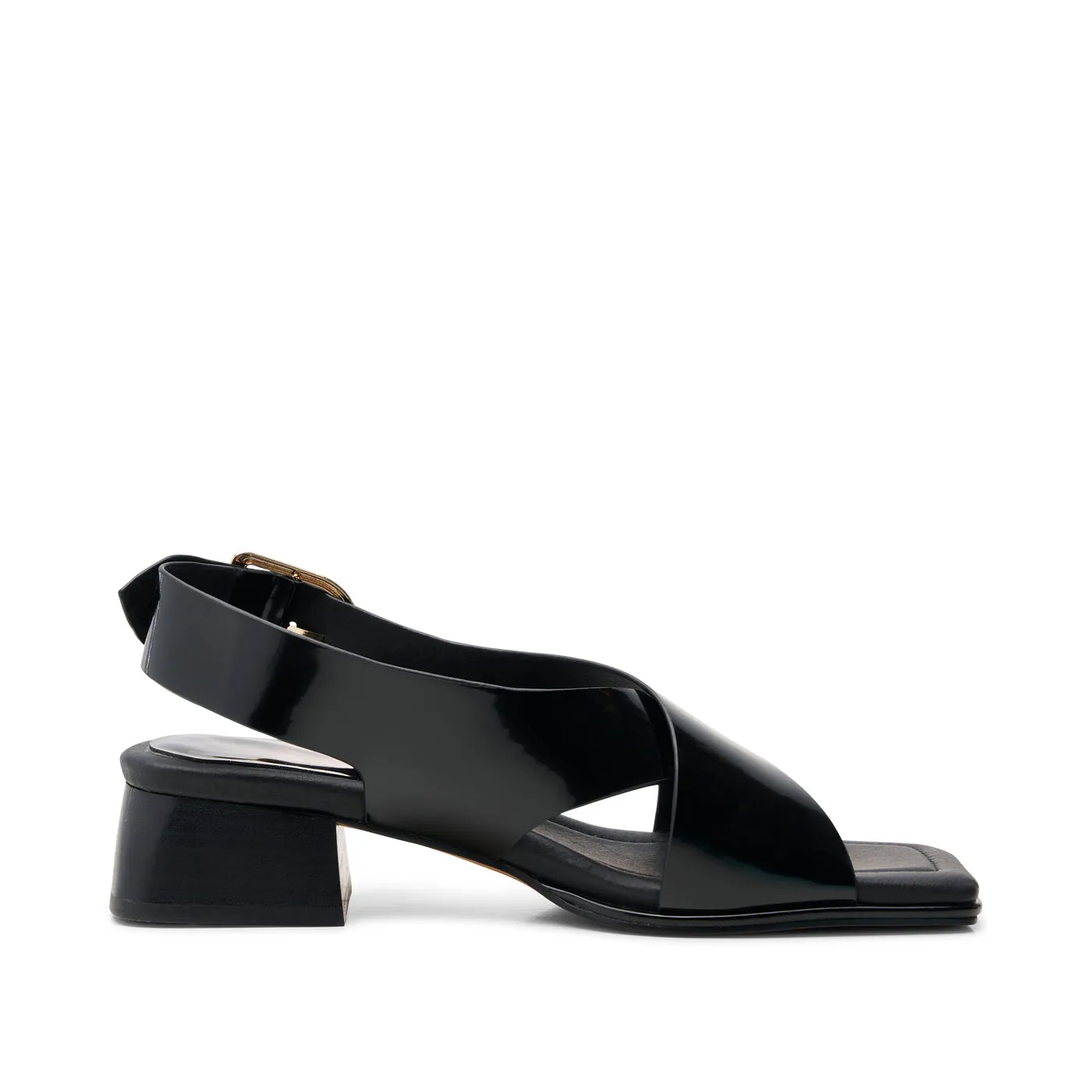 Colette sandal leather - BLACK