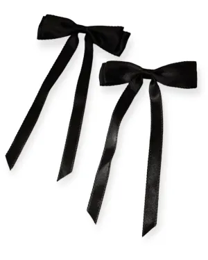 Cypress Satin Ribbon Bow Hair Clip