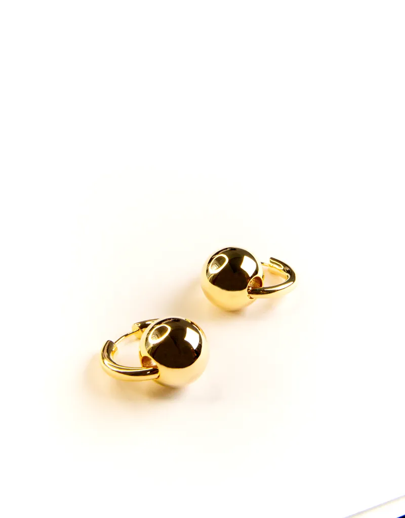 EMMA RING AND BALL DROP EARRINGS GOLD