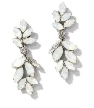 Giovanna Opal Leaf Cluster Earrings