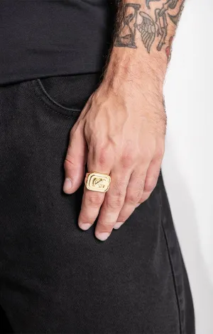 Gold GK Ring