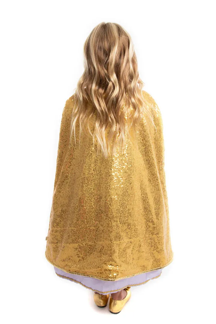 Gold Shimmer Cloak for Ages 3-8