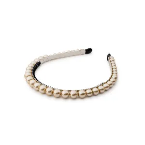 Halo Luxe Bon Bon Pearlized Tiara Headband - Champagne