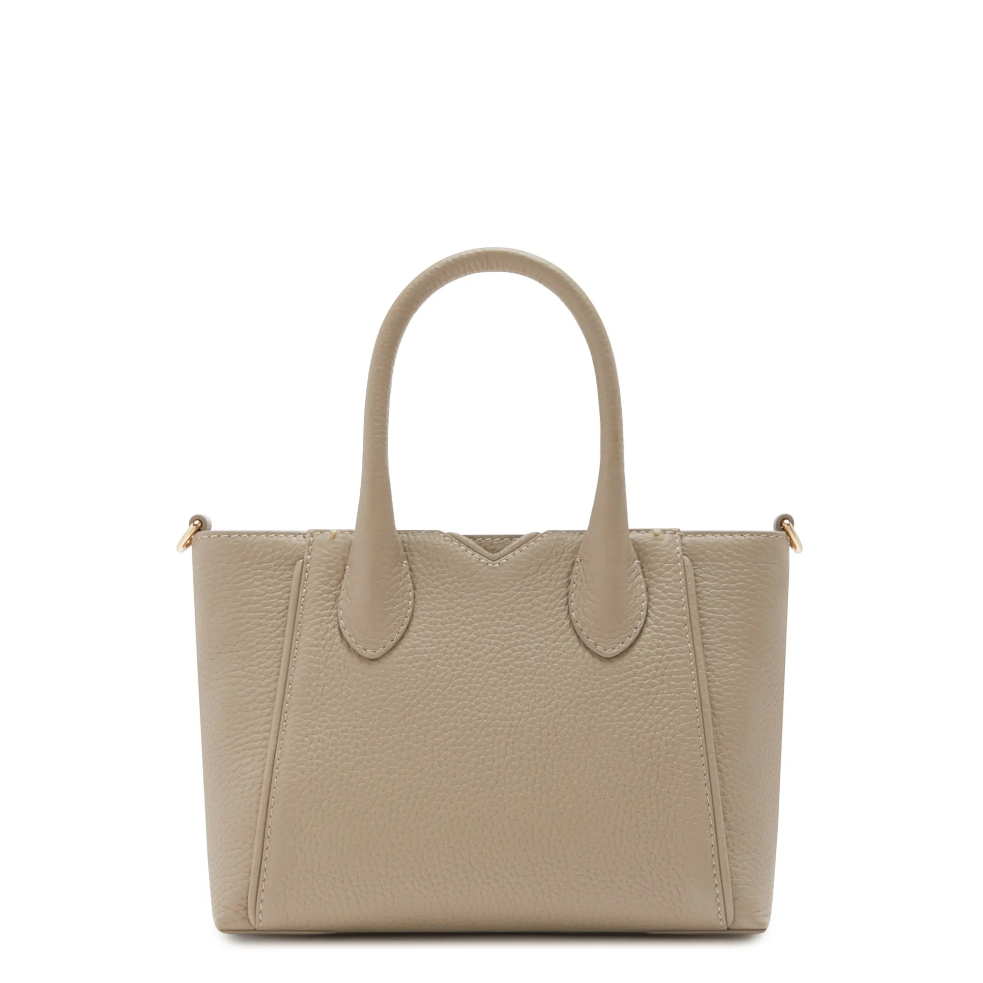 Honoré Cloe Mini taupe calfskin leather handbag