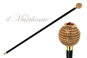 Luxurious Jeweled Walking Stick