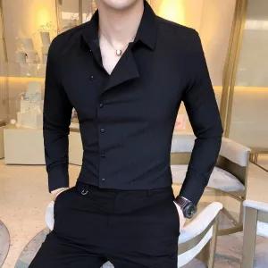 Men Long Sleeve Formal Wear Shirt