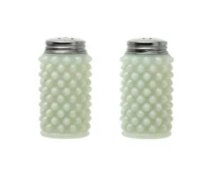 Milk Glass Hobnail Salt & Pepper Shakers