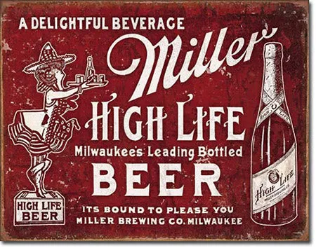 Miller - Bound to Please Tin Sign