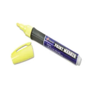 PAINT MARKER, MEDIUM POINT, RUBBER GRIP, YELLOW, 6CT-BX (5 BOXES PER PACK)