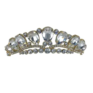 Rosalia Crystal Cluster Gold Tiara