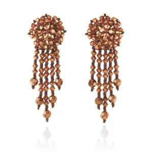 Statement Earrings with Woven Cluster