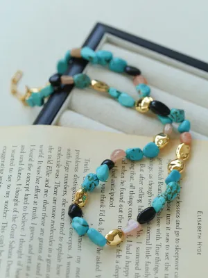 Summer Vacation Vibes Turquoise Beaded Necklace