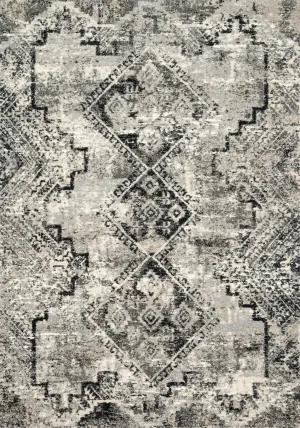 Viera Rug in Grey & Black